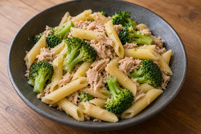 Pasta con atún y brócoli · imagen ilustrativa